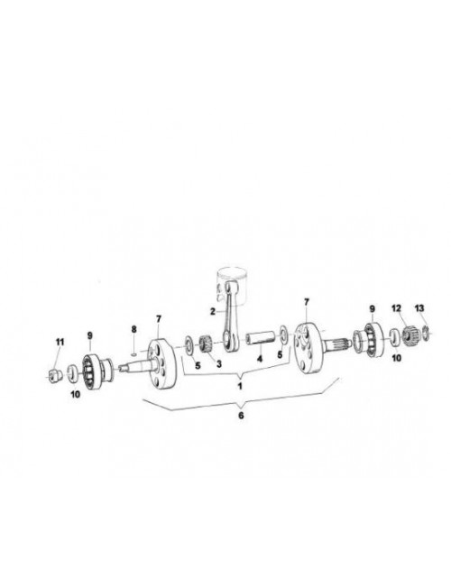 COUPLE DE DEMI VILEBREQUIN SANS KIT BIELLE TM R1