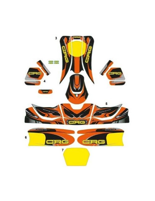 KIT CRG AUTOCOLLANT CRG 507/508 COMPLET