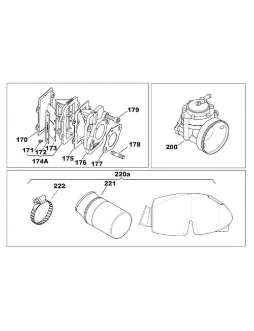 171 Vis de fixation de clapets
