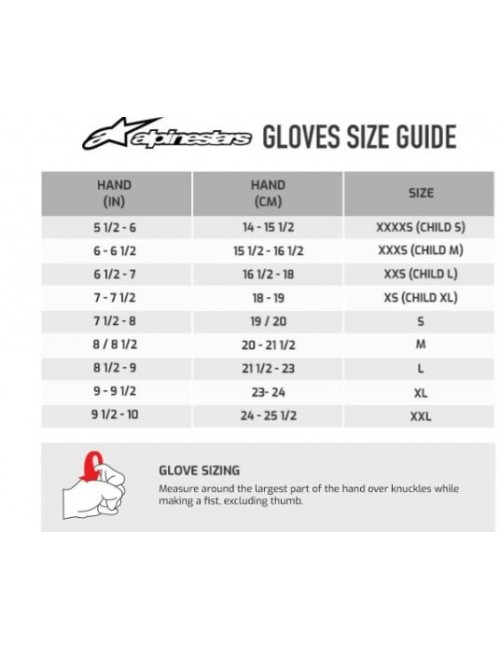 GANTS KARTING ALPINESTARS TECH 1 K-RACE V2 VERTICAL