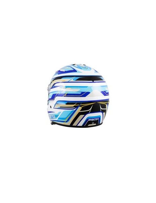 Casque ZAMP RZ-42Y GRAPHIC BLANC/BLEU pour jeunes pilotes