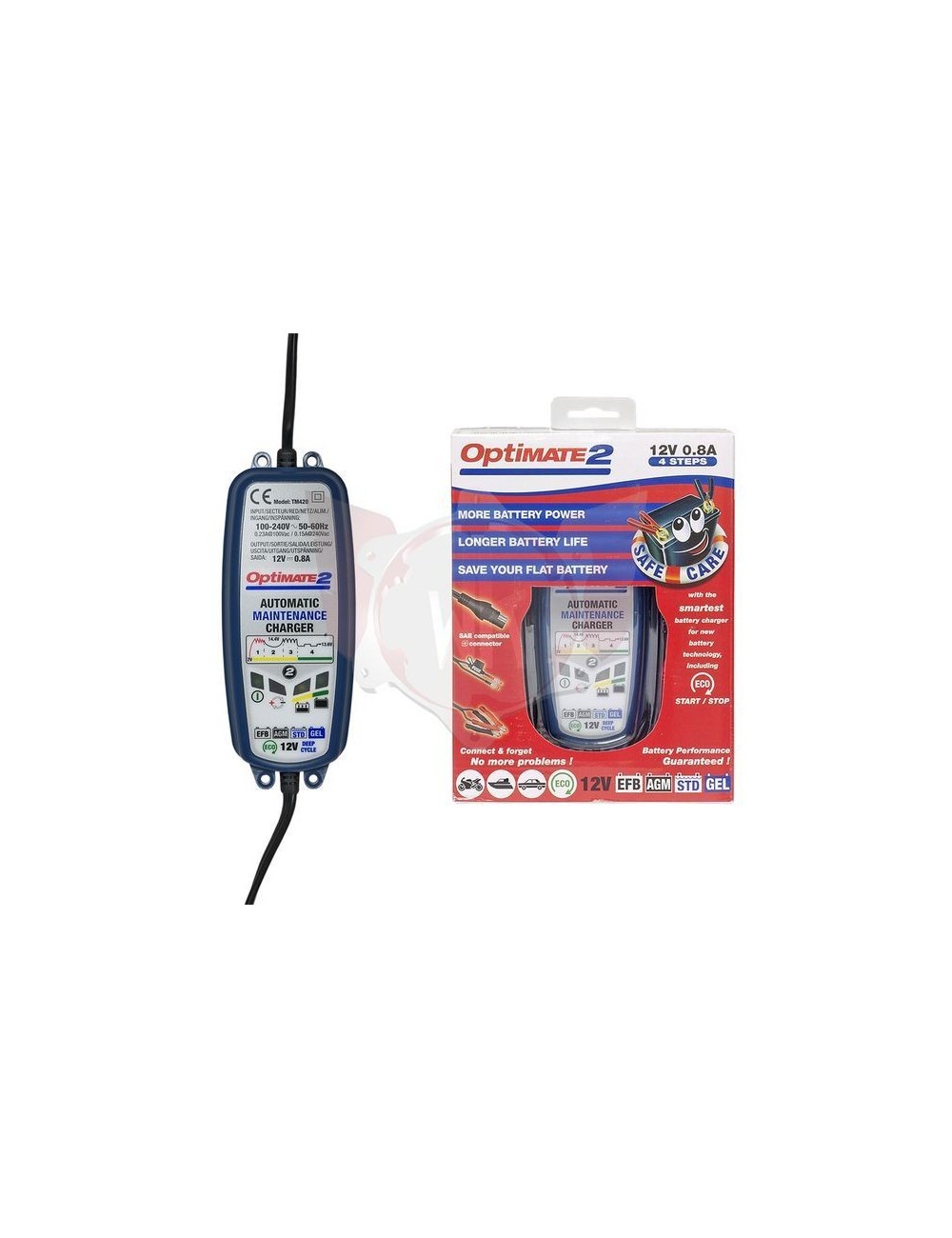 OPTIMATE 2, 4-ÉTAPES 12V 0.8A OPTIMATE 2, 4-ÉTAPES 12V 0.8A
