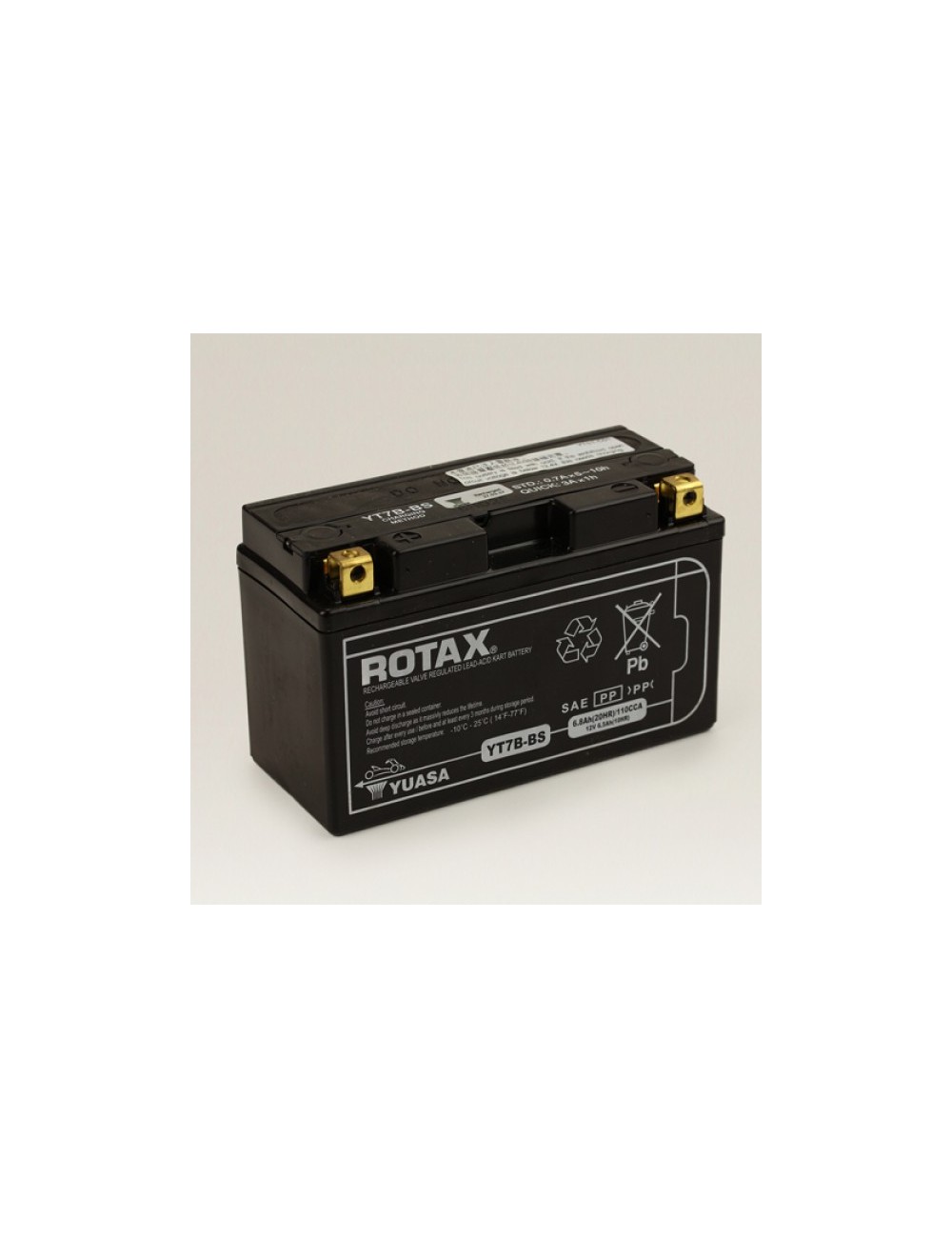Rotax batterie YUASA 12V-6,5Ah avec pack Rotax batterie YUASA 12V-6,5Ah avec pack