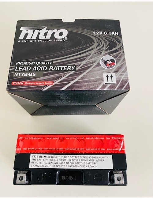 BATTERIE NITRO ACIDE SEPARE YT7B.BS