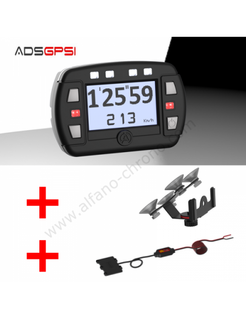 ALFANO ADSGPSI + SUPPORT VENTOUSE A-5001+ ALIMENTATION 12 V A-4002
