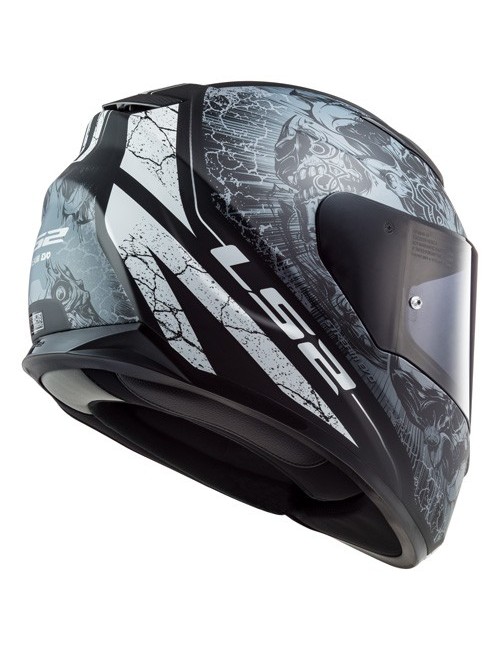 casque LS2 THRONE noir-mat/titan