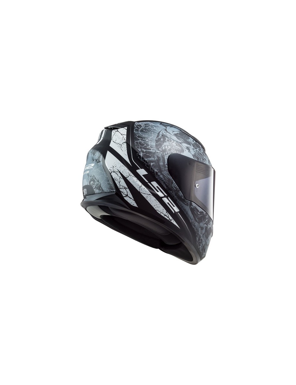 casque LS2 THRONE noir-mat/titan casque LS2 THRONE noir-mat/titan