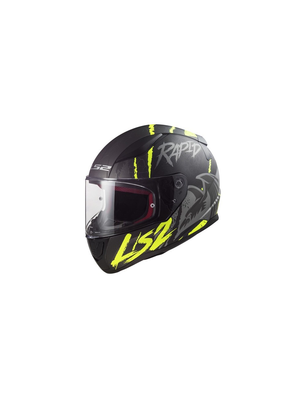 casque LS2 RAVEN noir/néon jaune casque LS2 RAVEN noir/néon jaune
