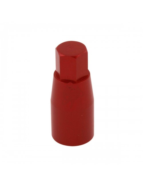ECROU CYLINDRIQUE M8, EXAGONE 10mm, EN ALUMINIUM ANODISE