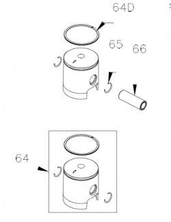 Piston VORTEX complet - 41,88  Mini FR -le moins chez Magickart