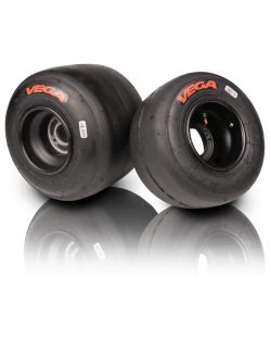 Set de 4 pneus kart VEGA SL4 (rouge) 2024-Magickart