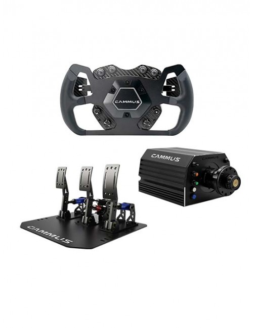 Volant GTS et Pédales CAMMUS DDWB 15NM et LC100-MAGICKART