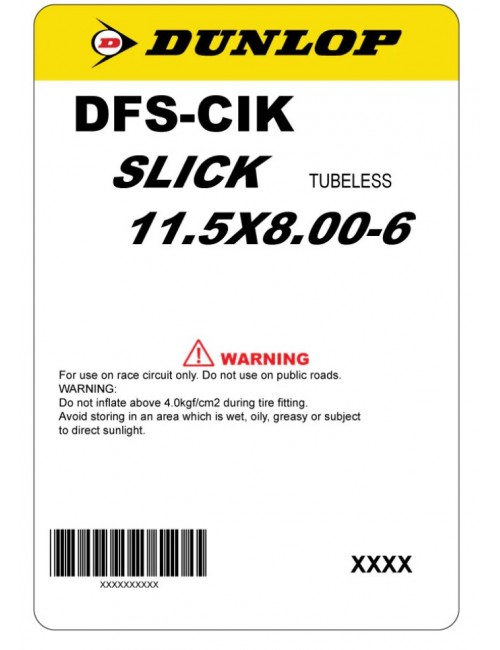 Pneu Dunlop de 6 polegadas...