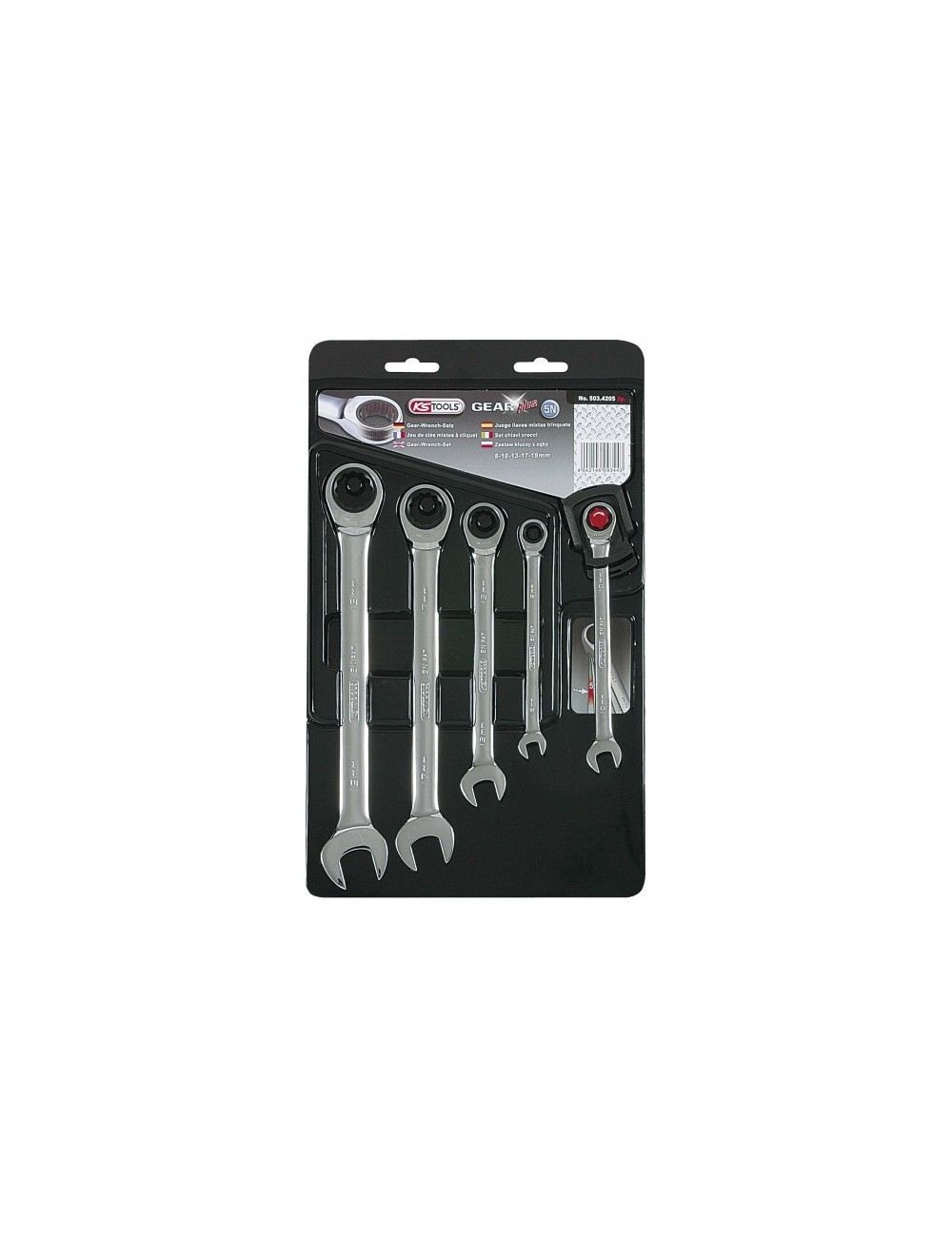 Llave de trinquete de 5 piezas GEARPLUS Llave de trinquete de 5 piezas GEARPLUS