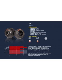 Neumáticos de kart VEGA SL4 (rojo) segunda elección 2024 disponibles en Magickart