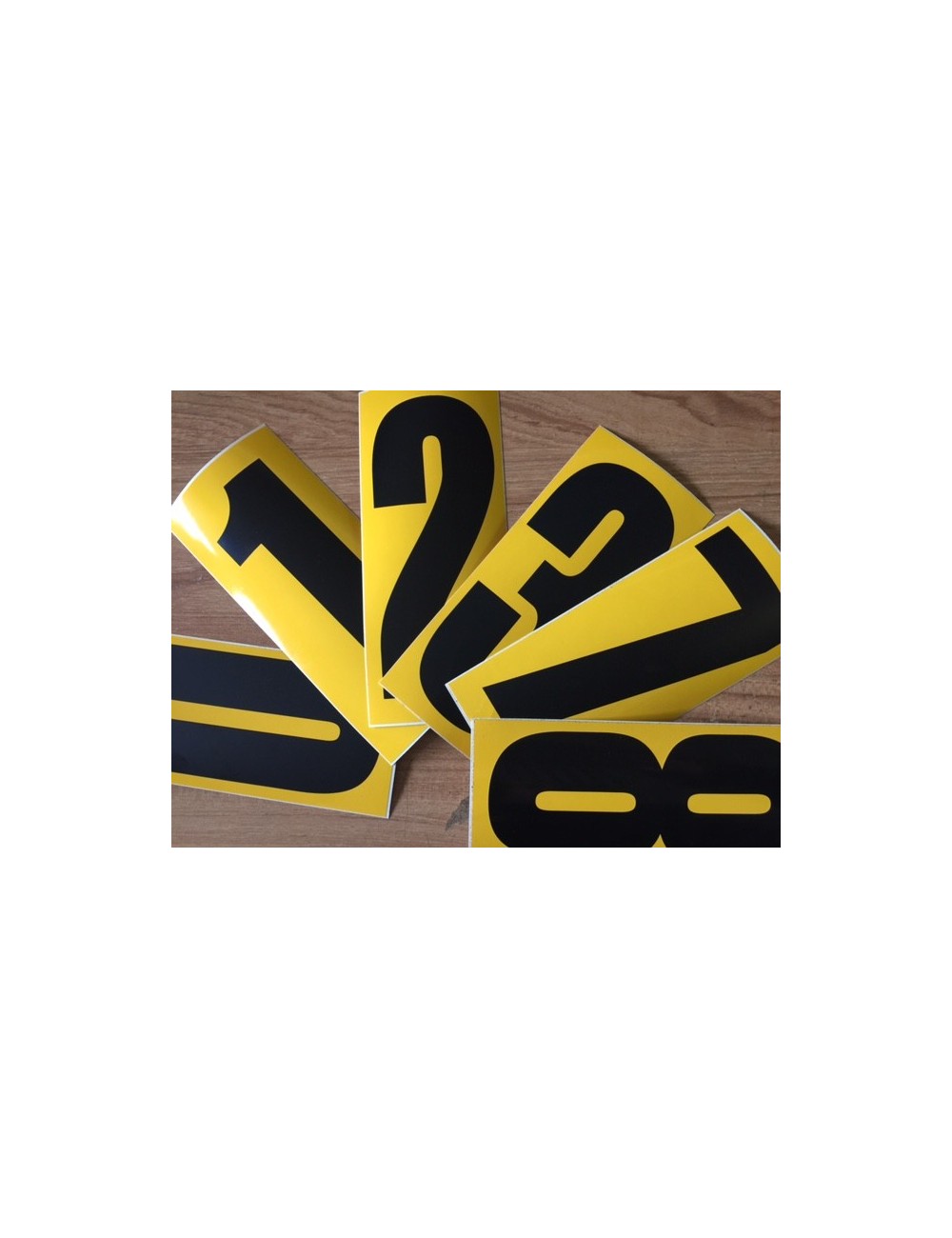 Karting racing number sticker, mandatory in competition Karting racing number sticker, mandatory in competition