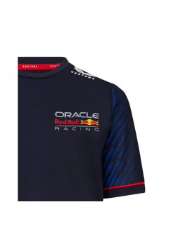 T-shirt Red Bull Castore Replica Max Verstappen Bleu pour enfant-MAGICKART