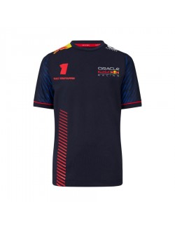 T-shirt Red Bull Castore Replica Max Verstappen Bleu pour enfant-MAGICKART