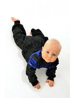 combinaison bebe bleu 