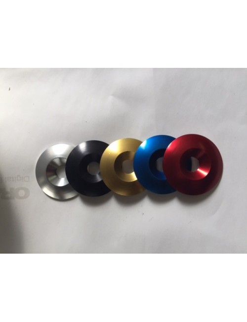 RONDELLE EVASEE 34 x 8mm EN ALUMINIUM ANODISEE 