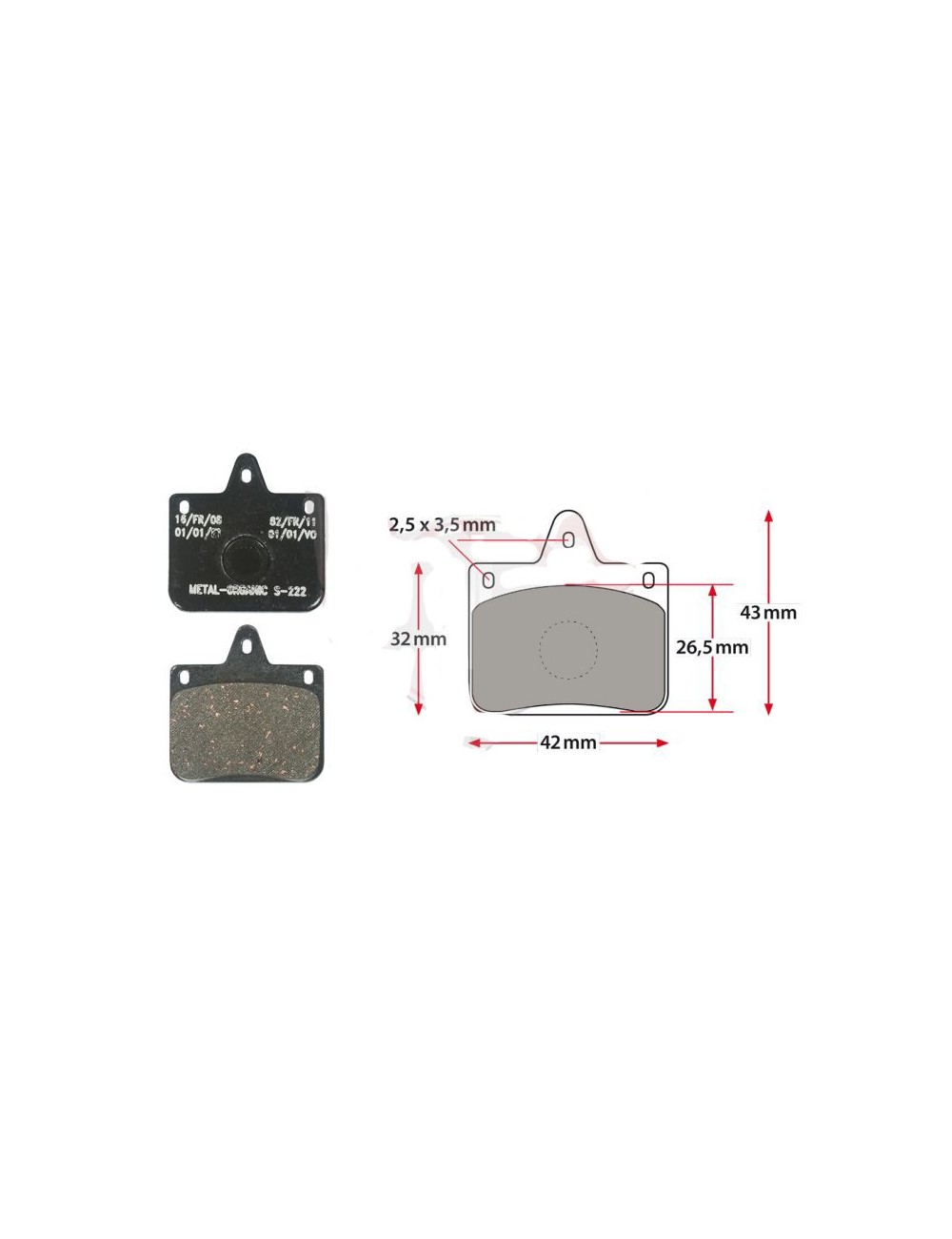 Jeu plaquettes de frein CRG VEN 06 noir Jeu plaquettes de frein CRG VEN 06 noir