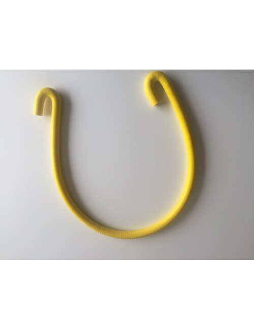TUBE EN SILICONE 180° / LONGUEUR 1200mm D.16/24mm JAUNE