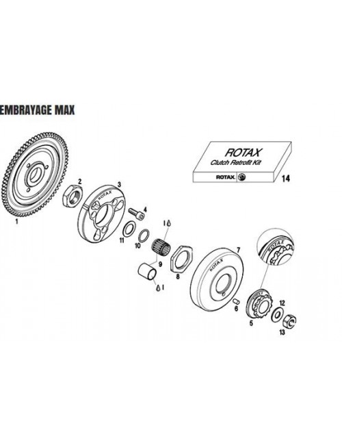 Promotion Rotax embrayage 11,6mm MAX chez Magickart