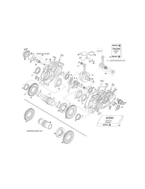 Rotax Roulement de vilbrequin 6206 TVH C4M FAG 30x62x16mm-Magickart