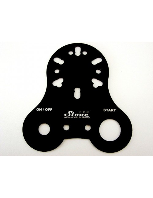 Support pour bouton MARCHE  aluminium