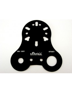Support pour bouton MARCHE  aluminium