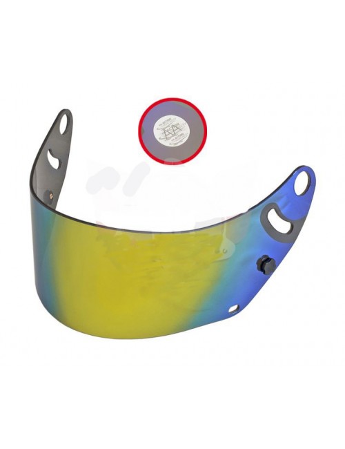 Écran ARAI miroir or, label FIA