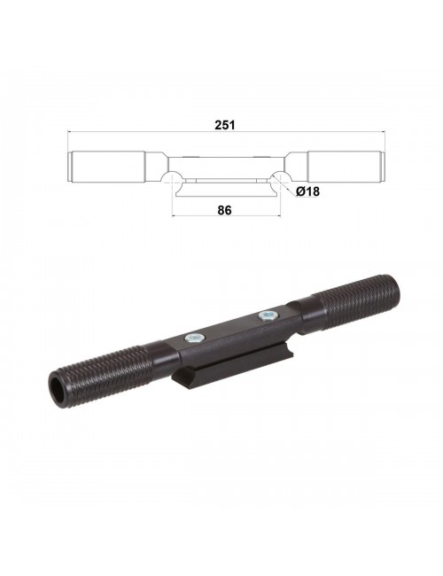 Cale pied karting alluminium noir