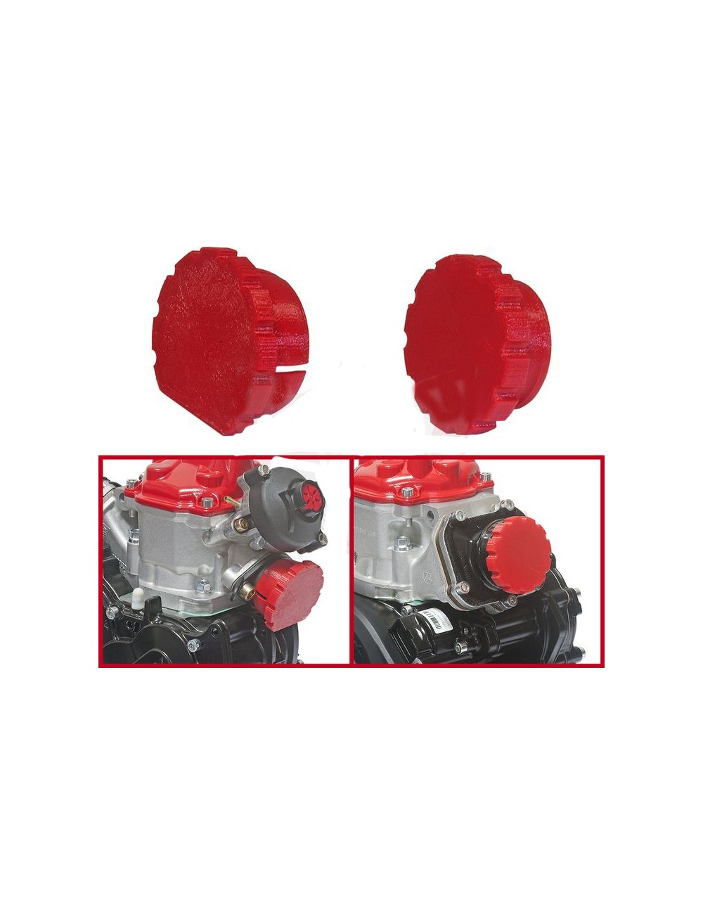 Kit couvercles rouge pour moteur ROTAX Kit couvercles rouge pour moteur ROTAX