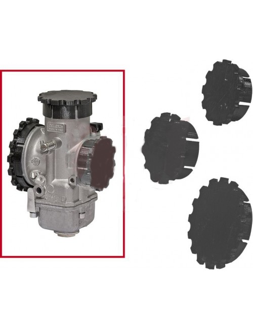 Kit couvercles noir pour carbi Dell'Orto VHSB34