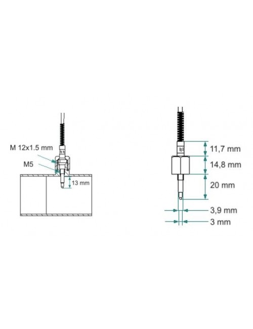 Echapp temperature. Kart Set temperature sensor KF 0-1000°c available at Magickart