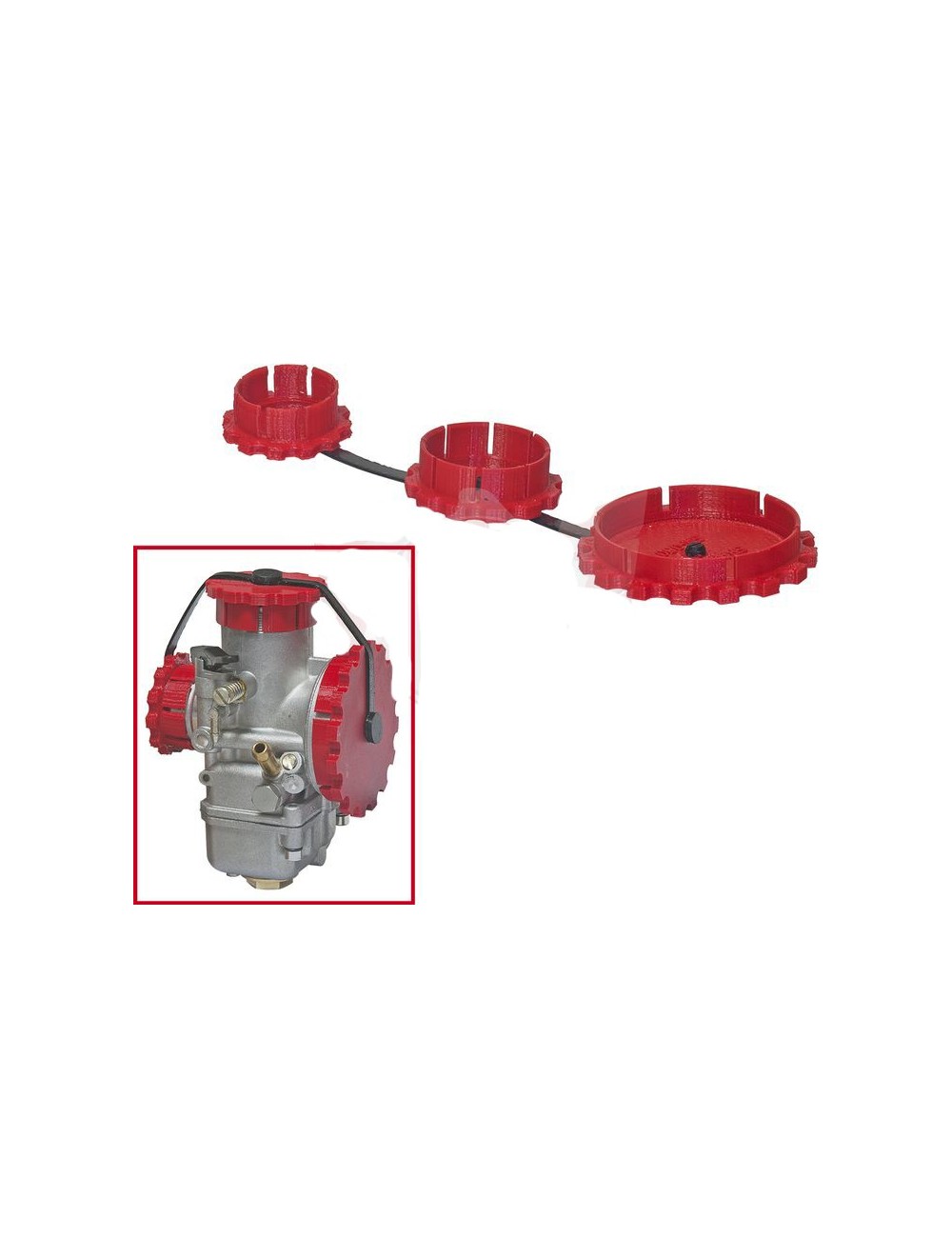 Kit couvercles rouge pour VHSH 30 chez Magickart