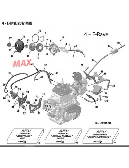Rotax joint de guillotine|Joint de valve