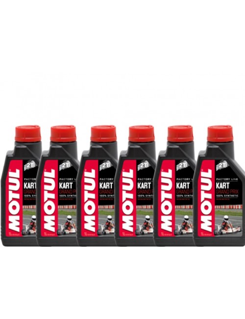 6 Motul 2t oils for Karting Grand Prix 1L choc-magickart price