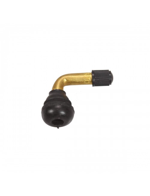 Tubeless 90 ° elbow valve made of PVR 70