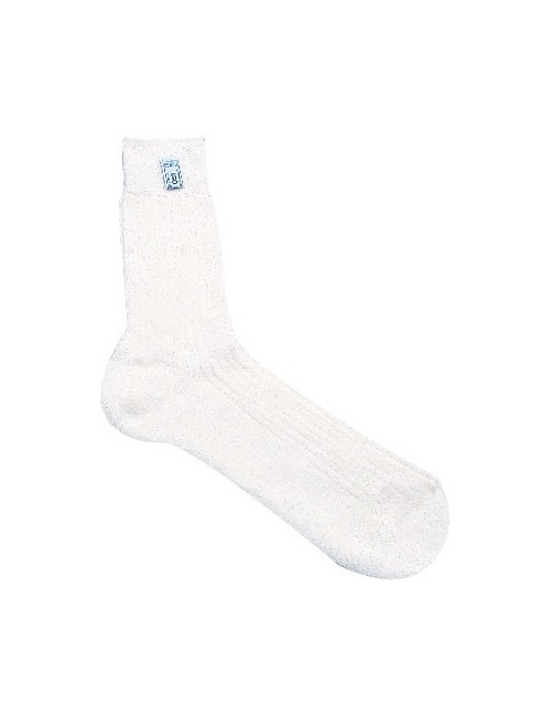 Nomex SPARCO chaussettes moyen Soft Touch | FIA blanc