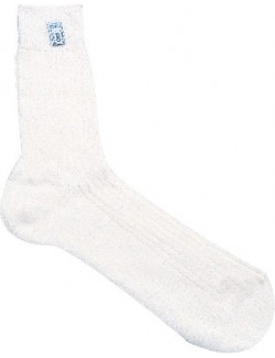 Nomex SPARCO chaussettes moyen Soft Touch | FIA blanc