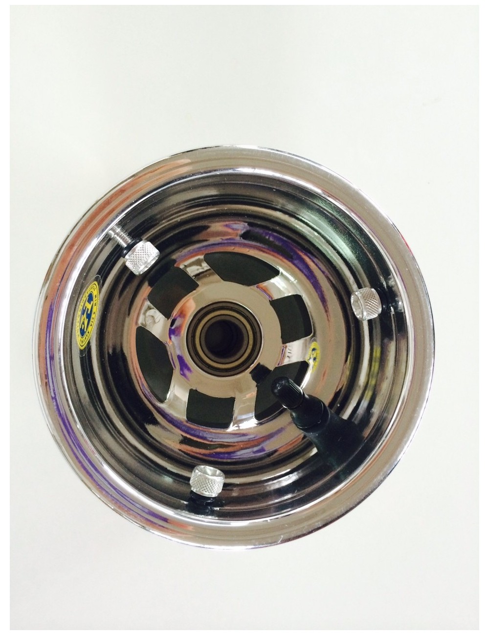 Cerchio anteriore 100cc magnesio 130 racing cromato Cerchio anteriore 100cc magnesio 130 racing cromato