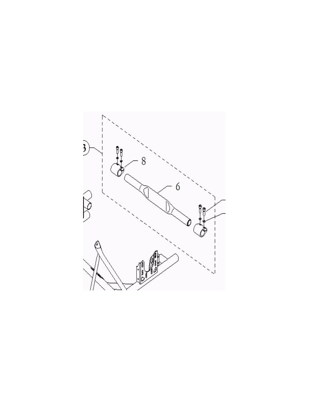 (3) barre stabilisatrice 30 derriere (3) barre stabilisatrice 30 derriere