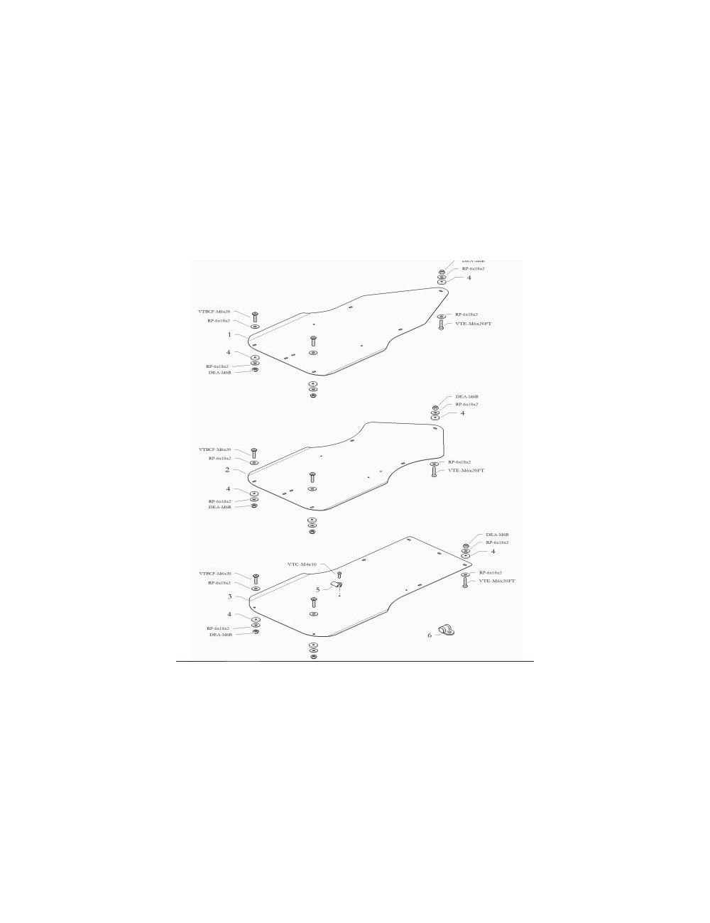 (5) support de durite de frein (5) support de durite de frein
