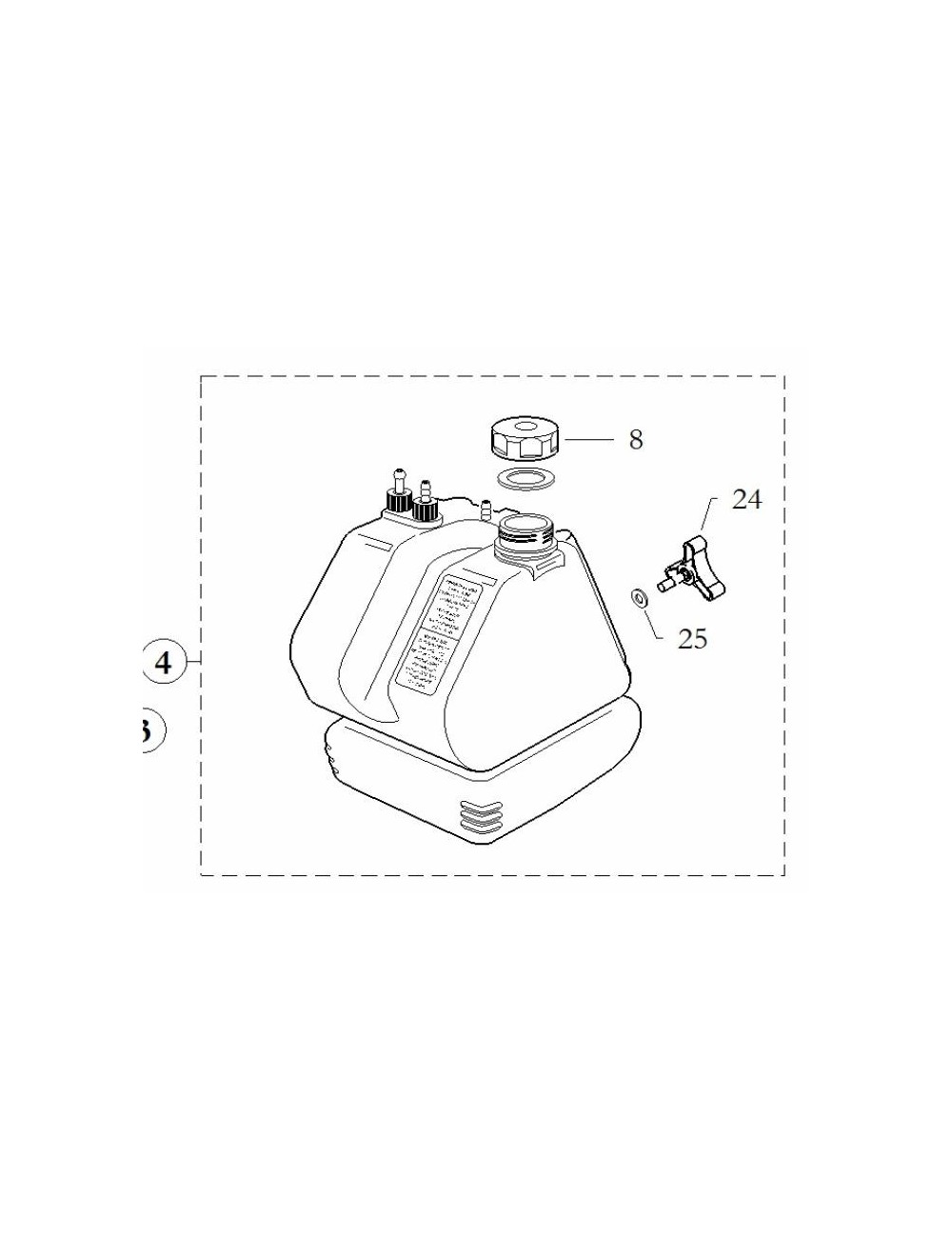 (8) bouchon birel 8.5l (8) bouchon birel 8.5l