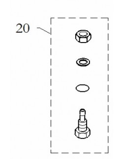 (20) kit raccord reservoir ricciardo birel