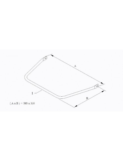 (1) barre avant L-C/510x260-D KG MK14 MINI birel ricciardo