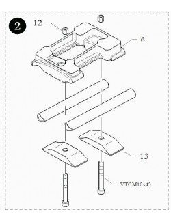 ENGINE MOUNT INCLINED, ASSY birel ricciardo