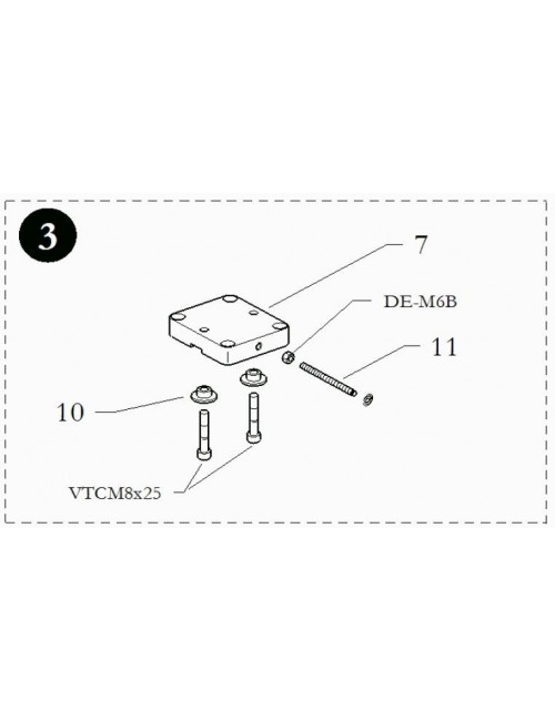 (7) ENGINE MOUNT B25