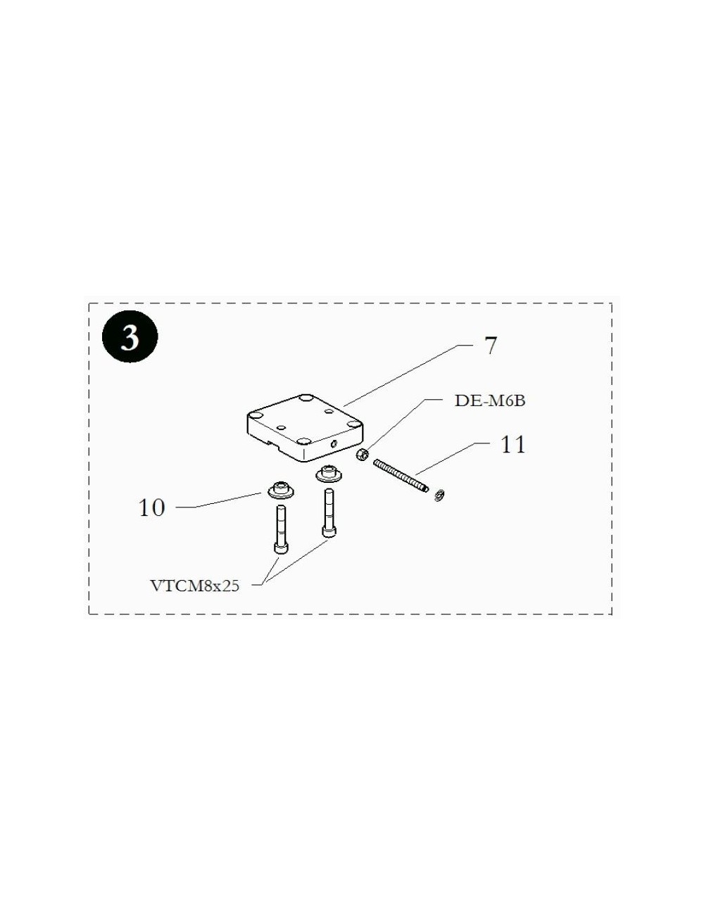 (7) ENGINE MOUNT B25 (7) ENGINE MOUNT B25